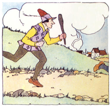 Twenty Thieves From Albion - Man chasing thieves away