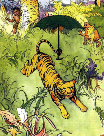 Little Black Sambo and Umbrella Tiger